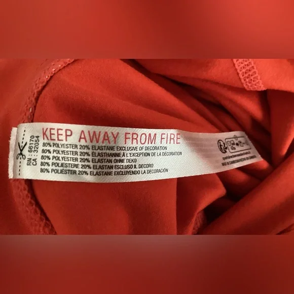 NWT Free People FP Movement Sock it To Me Leggings in Flame Orange Size M - Picture 14 of 16